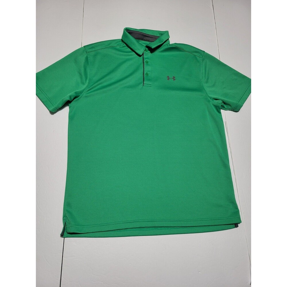 (#L2) Under Armour Loose Heatgear Short Sleeve Size Men's L Green